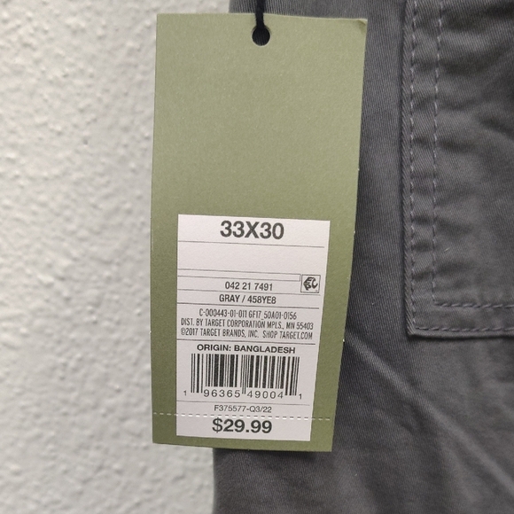 Goodfellow & Co Gray Cargo Pants Durable Utility Design - Picture 5 of 5